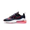 Nike Air Max 270 Ткань Низкие Кроссовки для Бега с Воздушной Подушкой Женские Синие Розовые