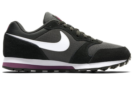 Nike MD Runner 2 Удобные Низкие Повседневные Беговые Кроссовки Женские Черные