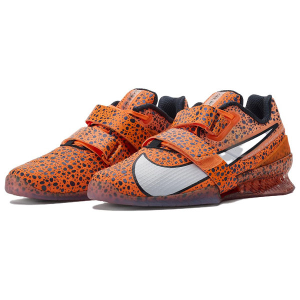 Nike Romaleos 4 противоскользящие устойчивые к истиранию низкие кроссовки для тренировок унисекс оранжевые