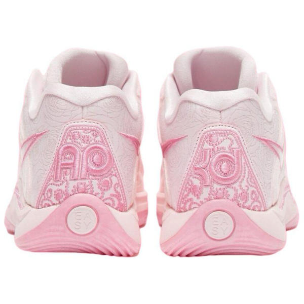 Nike KD 17 'Aunt Pearl' Устойчивые к истиранию Дышащие Низкие Баскетбольные кроссовки Мужские Розовые