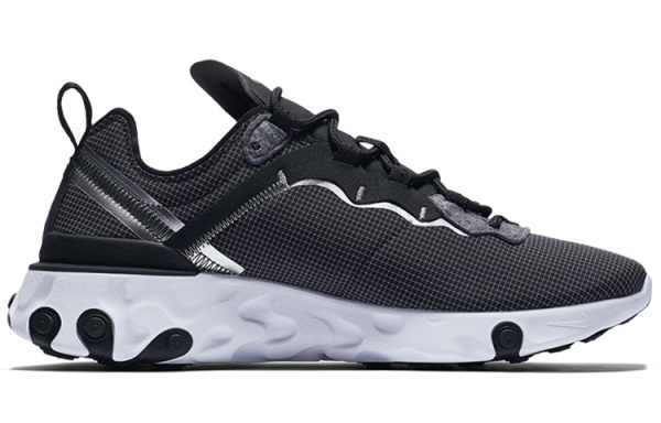 Nike React Element 55 Low Кроссовки для бега Унисекс Серый Серебряный