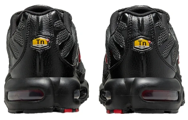 Nike Air Max Plus Спортивный Ретро Стиль Низкие Кроссовки для Бега Мужские Черные Красные