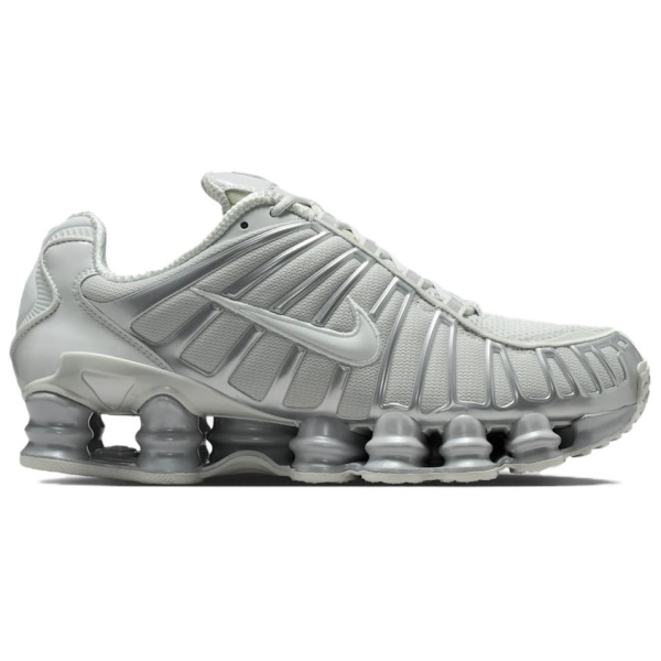 Nike Shox TL Series Дышащая Поддержка Амортизация Повседневные Беговые Кроссовки Женские Серебристо-Серый