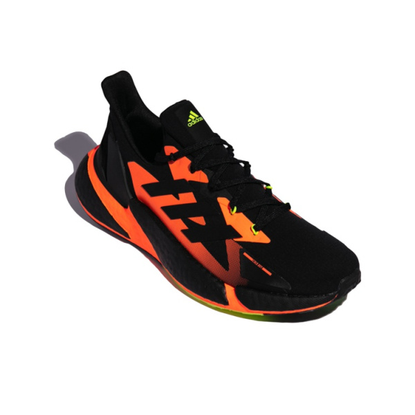 Adidas X9000l4 Ткань Противоскользящая Устойчивая к износу Низкие Кроссовки для бега Унисекс Черный Оранжевый