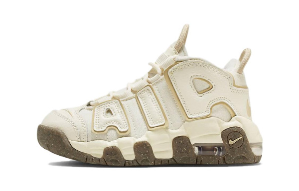 Nike Air More Uptempo BP Коровья кожа Противоскользящие амортизирующие кроссовки для детей Lifestyle