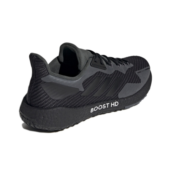 Adidas PulseBOOST Ткань Дышащая и Легкая Низкий Верх Повседневные Беговые Кроссовки Унисекс Черные
