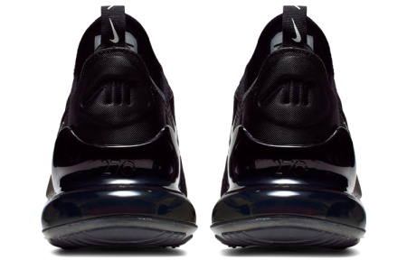 Nike Air Max 270 Canvas Low Top Air Cushion Повседневные Беговые Кроссовки Унисекс Черный Белый