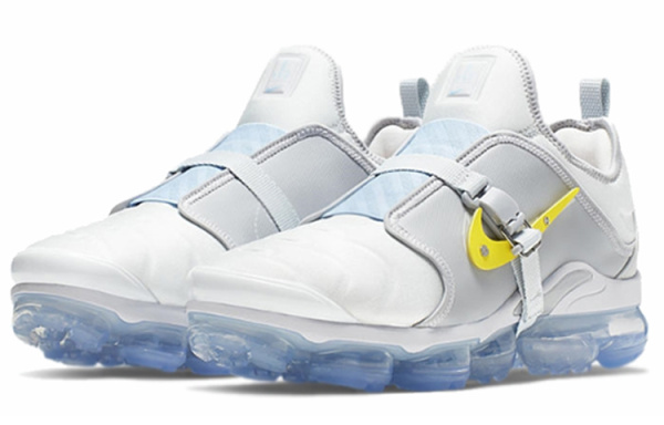Nike Air Vapormax Plus Ткань Легкий Низкий Беговые кроссовки Унисекс Серый Белый