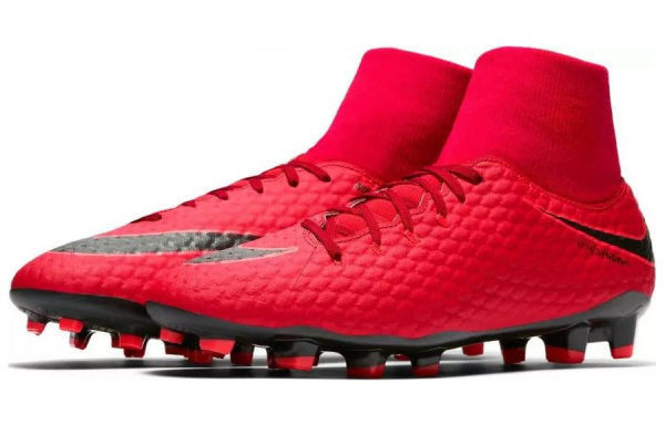 Nike HYPERVENOM PHELON 3 Износостойкие и Легкие Футбольные бутсы Мужские Красный Черный