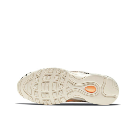 Nike Air Max 97 Устойчивые к истиранию Низкие Повседневные Беговые Кроссовки Женские Бежевые Белые Черные