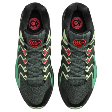 Nike KD 17 Противоскользящие устойчивые к истиранию низкие баскетбольные кроссовки для мужчин темно-зеленые