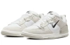 Nike Dunk Disrupt 2 Замша Текстиль Перерабатываемый материал Низкие кеды для скейтбординга Женские Серый Белый