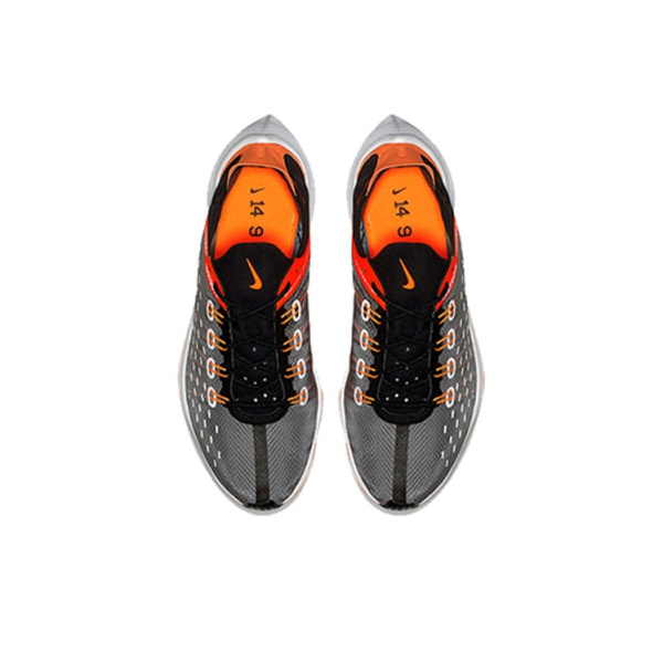 Nike EXP X14 Сетка Anti-Slip Легкий Низкий Топ Марафон Беговые кроссовки Мужские Черный Серый Оранжевый