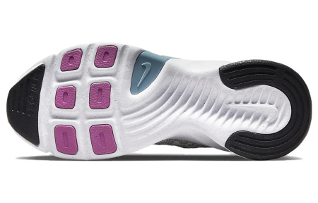 Nike SuperRep Go 3 Next Nature Flyknit Амортизация Противоскользящие Низкие Кроссовки для тренировок Женские Серые
