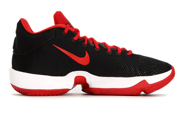 Nike Zoom Rize 2 EP Ткань Амортизация Противоскользящие MID Топ Баскетбольные кроссовки для игры Унисекс Черный Красный