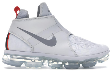 Nike Air Vapormax Удобные Износостойкие MID Топ Беговые Кроссовки Мужские Белые