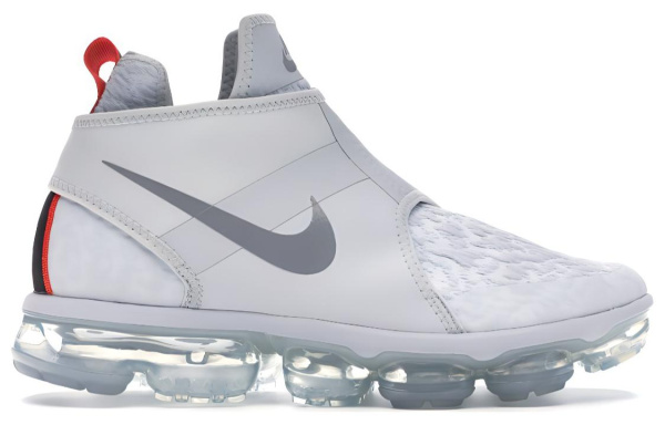 Nike Air Vapormax Удобные Износостойкие MID Топ Беговые Кроссовки Мужские Белые