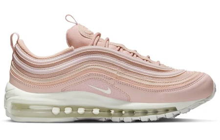 Nike Air Max 97 Vintage Устойчивые к истиранию Дышащие Низкие Повседневные Беговые Кроссовки Женские Розовые