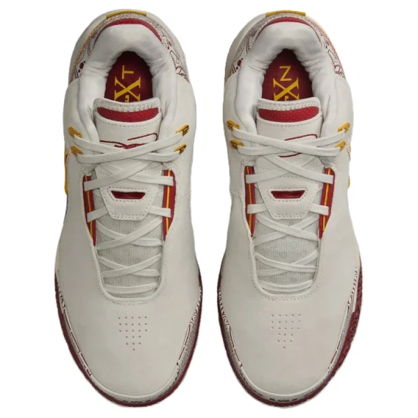 Nike LeBron NXXT Gen Противоскользящие Устойчивые к истиранию Низкие Баскетбольные кроссовки Унисекс Бежево-красные