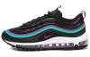 Nike Air Max 97 Ткань Амортизация Поддержка Низкий Верх Беговые Кроссовки Женские Черный Фиолетовый