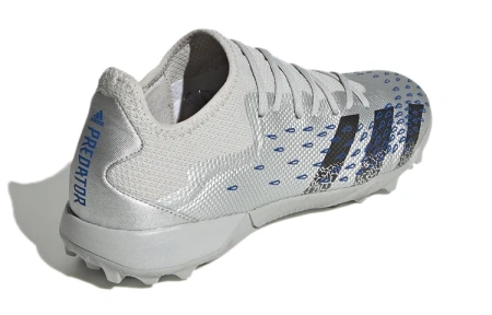 Adidas Predator Freak .3 TF Шипы Твердый грунт Искусственный шипы Баланс Футбольные бутсы Мужские Серебристо-серый