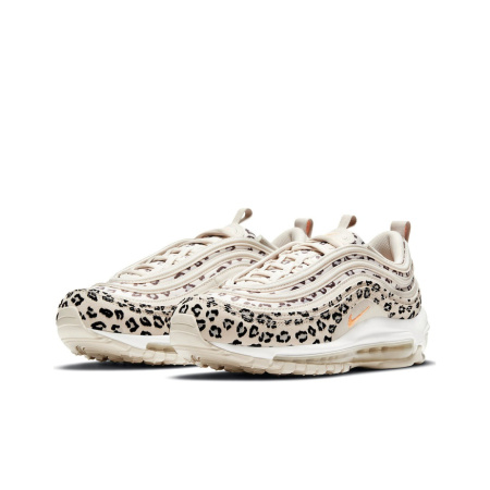 Nike Air Max 97 Устойчивые к истиранию Низкие Повседневные Беговые Кроссовки Женские Бежевые Белые Черные