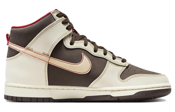 Nike Dunk High Топ Скейтборд Кроссовки Мужские Бежево-Коричневые