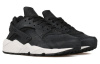 Nike Air Huarache Run Кожа Нескользящие Легкие Низкие Беговые Кроссовки Женские Черные