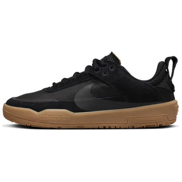 Nike SB DAY ONE Замша Устойчивая к истиранию Дышащие Низкие Кеды для Детей Лайфстайл Черные Унисекс