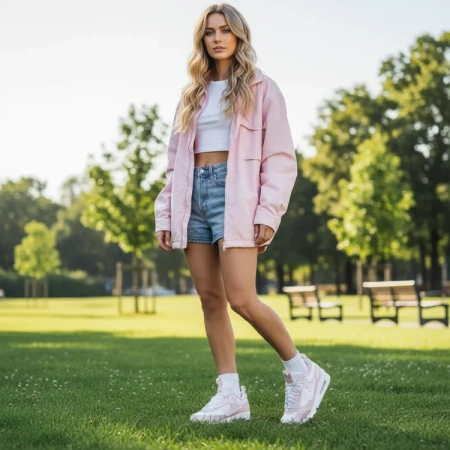 Nike Air Max 90 Дышащие Низкие Кроссовки для Бега Повседневные Женские Розовые Белые