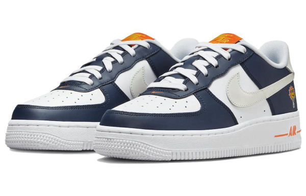 Nike Air Force 1 'UV Color Change' Кожа Устойчивая к истиранию Дышащий Низкий Верх Детские Скейтбординг Сине-белый