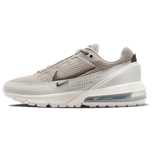 Nike Air Max Impulse Текстиль Кожа Амортизация Низкий Верх Повседневная Обувь Женская Белый Серый и Коричневый