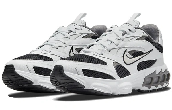 Nike Zoom Air Fire Винтаж Сетчатая ткань Искусственная кожа Низкие кеды для бега Женские Белый Черный