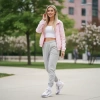 Nike Air Max 270 Устойчивые к истиранию Низкие Повседневные Беговые Кроссовки Женские Серебристо-Розовые