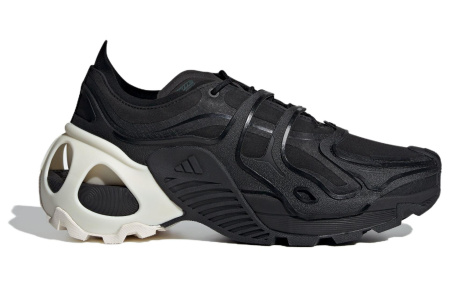 Adidas Wonder Runner Ткань Устойчивая к истиранию Дышащие Низкие Беговые кроссовки Унисекс Черные
