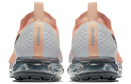 Nike VaporMax Flyknit 2 Low Топ Беговые кроссовки Женские Розовый Ткань вязаная Воздушная подушка