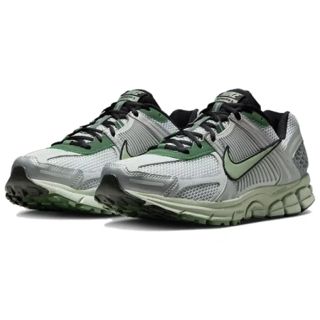 Nike Vomero 5 Амортизация Устойчивый к истиранию Дышащие Низкие Кроссовки для бега Мужские Зеленый Серебристый