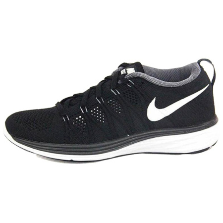 Nike Flyknit Lunar 2 Low Топ Беговые кроссовки Женские Черный