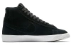 Nike Blazer Mid Топ Детский Скейтбординг Черный Замша Подростковый