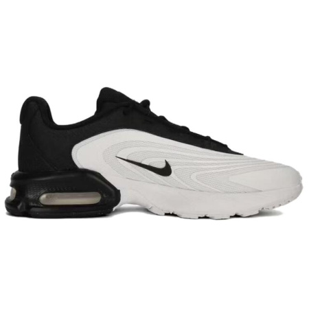 Nike Air Max Пламя Амортизация Дышащий Покрытие Беговые кроссовки Мужской Светло-серый Черный