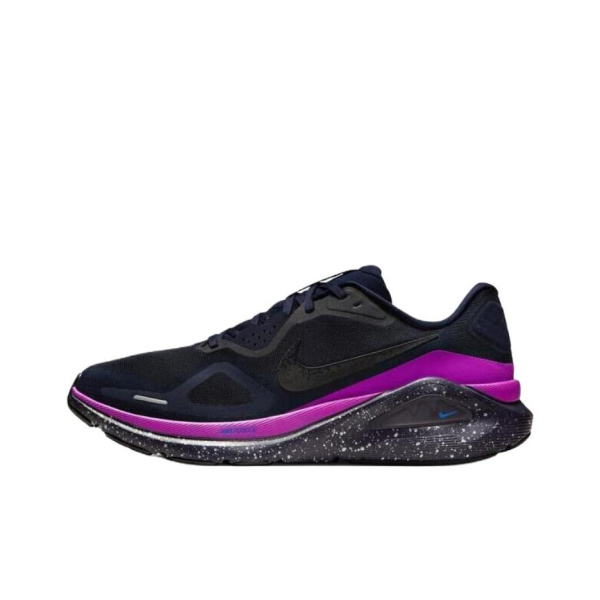 Nike Structure 26 Беговые кроссовки Мужские Черные Фиолетовые