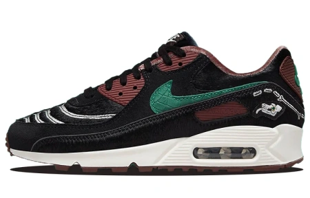 Nike Air Max 90 Замша Текстиль Амортизация Устойчивость к истиранию Покрытие Поддержка Легкий Низкий Верх