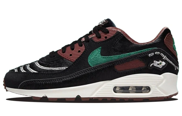Nike Air Max 90 Замша Текстиль Амортизация Устойчивость к истиранию Покрытие Поддержка Легкий Низкий Верх