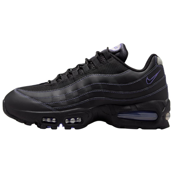 Nike Air Max 95 Комфортный Устойчивый к истиранию Низкий Топ Резина Повседневные Беговые Кроссовки Мужские Черные