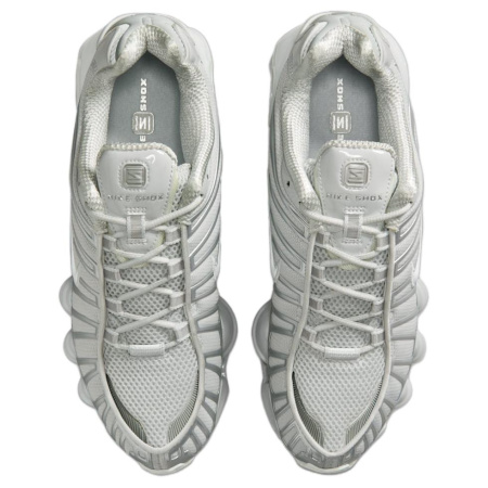 Nike Shox TL Series Дышащая Поддержка Амортизация Повседневные Беговые Кроссовки Женские Серебристо-Серый