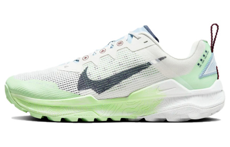 Nike Wildhorse 8 Универсальные Износостойкие Дышащие Низкие Кроссовки для Трейла Беговые Мужские Белые Зеленые