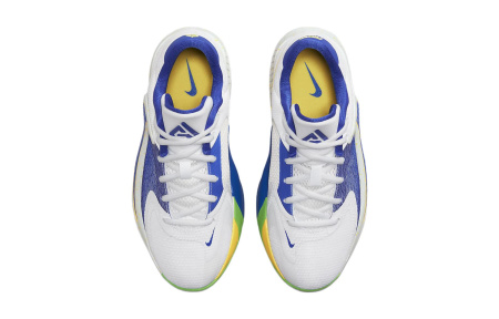 Nike Freak 4 GS Амортизация Дышащий Низкий Верх Детские Баскетбольные Кроссовки Белый Синий