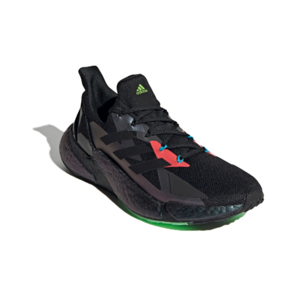 Adidas X9000l4 Круглый носок Сетчатая ткань Низкие кроссовки для бега Унисекс Черный Красный Зеленый