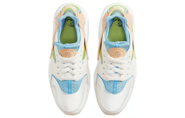 Nike Air Huarache Low Беговые кроссовки Женские Белый Зеленый Синий