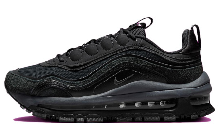 Nike Air Max 97 Futura Устойчивая к истиранию Низкая Повседневная Обувь Женская Черная